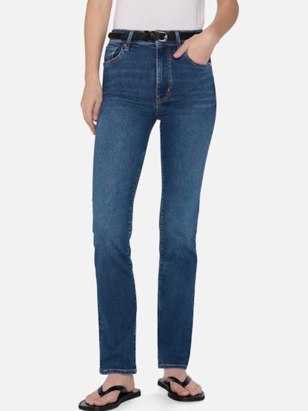 FRAME the pencil high rise straight jeans size 24